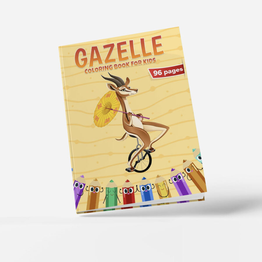 Gazelle Coloring Book for Kids