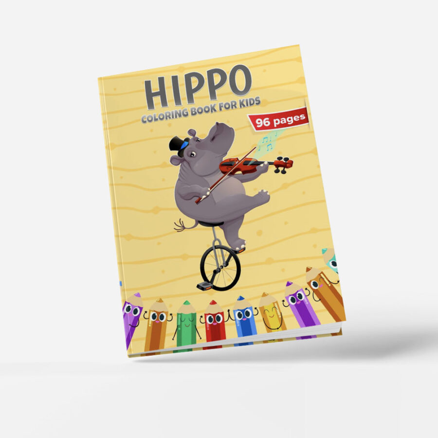 Hippo Coloring Book For Kids 🦛