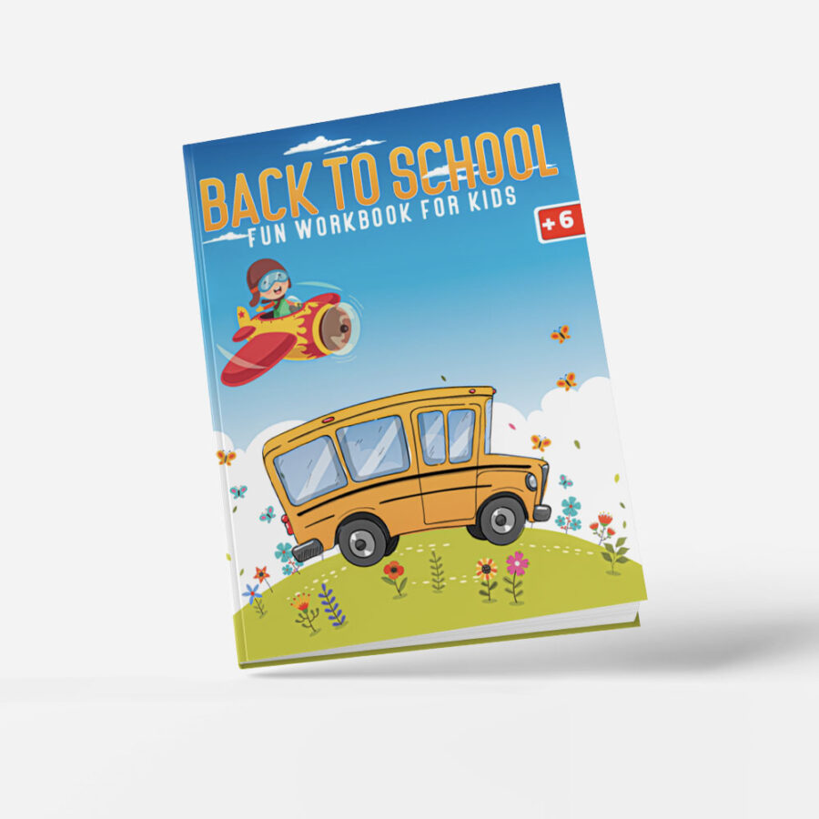 Back To School Activity Book for kids 6-8