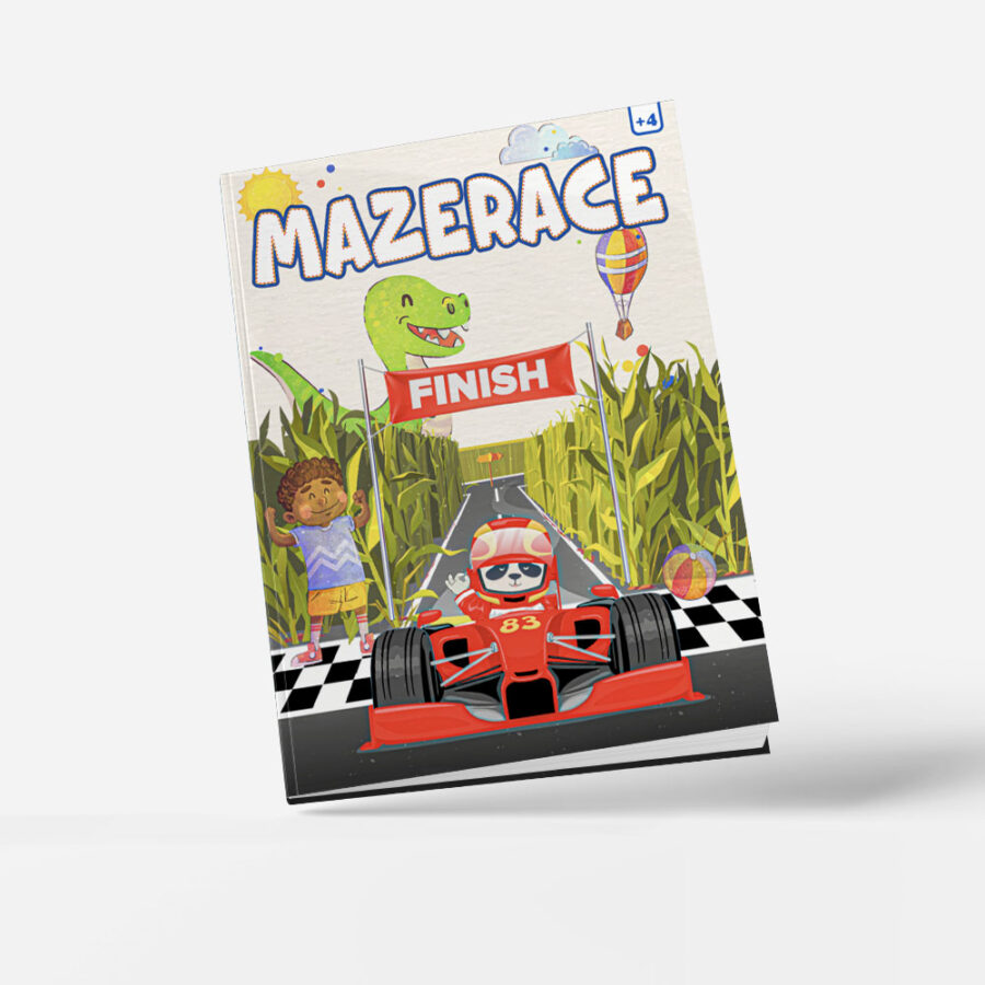 Maze Race Activity Book for kids 4-8