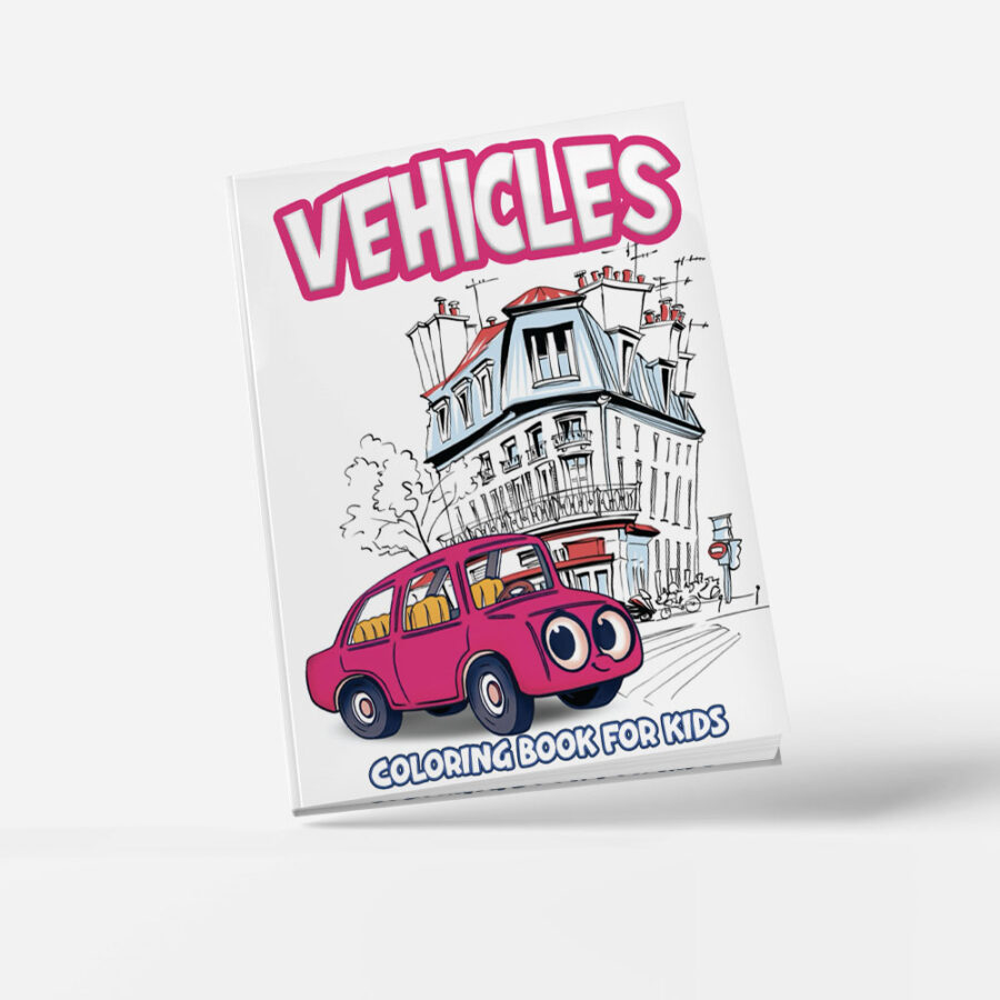 Vehicles Coloring Book for Kids